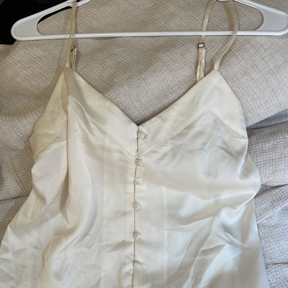 Abercrombie Satin Button Cami Tank - Picture 2 of 4